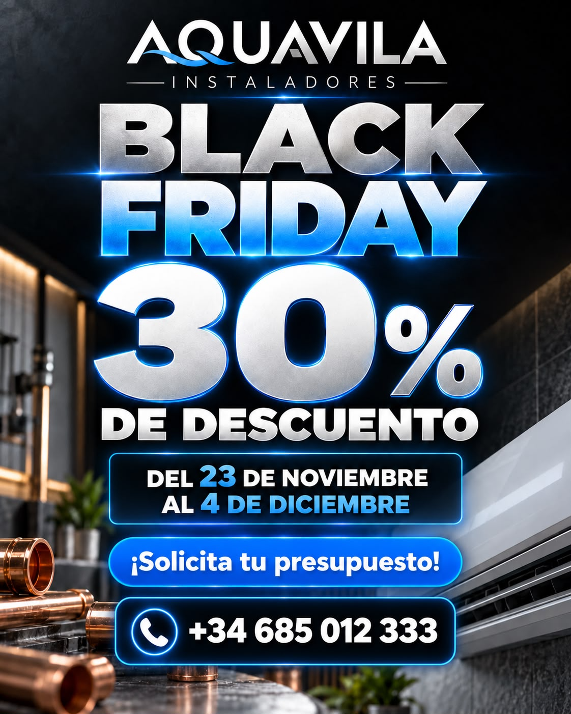 Black Friday Aquavila · 30 % de descuento